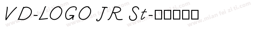 VD-LOGO JR St字体转换